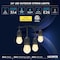Luxrite 24FT LED Outdoor String Lights Commercial Grade Waterproof 12 Edison S14 Bulbs IP65 Hanging Lights LR40030-1PK - alternate 8